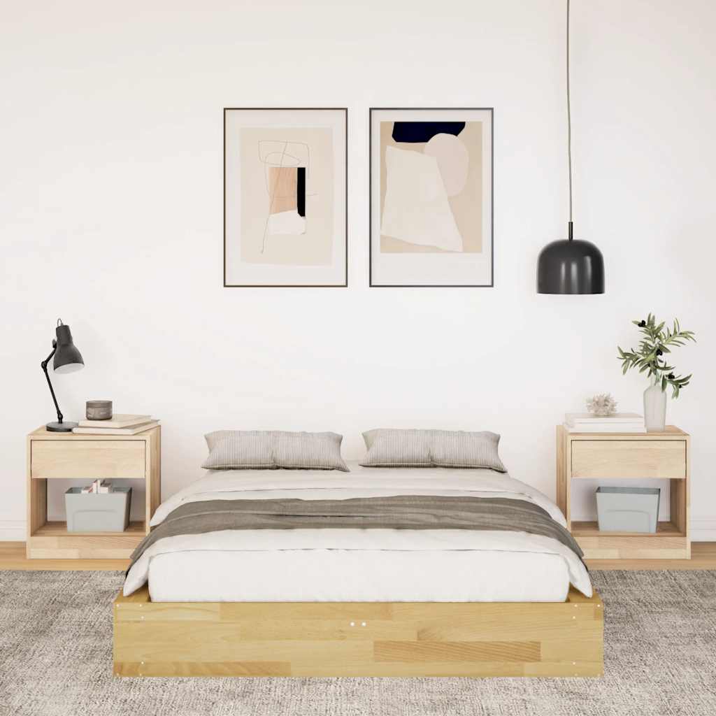 Struttura Letto Senza Materasso in Legno di Rovere