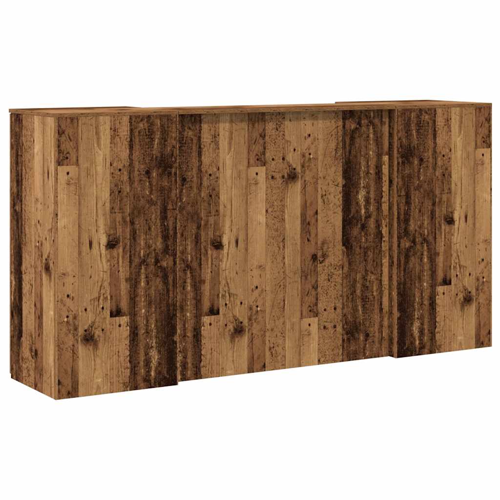 Banco Reception Legno Vecchio 200x50x103,5 cm Legno Multistrato