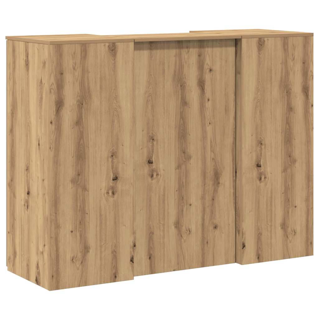 Banco Reception Rovere Artigianale 135x50x103,5cm in Truciolato | homemem39