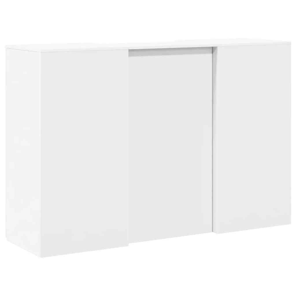 Banco Reception Bianco 155x50x103,5 cm in Legno Multistrato | homemem39