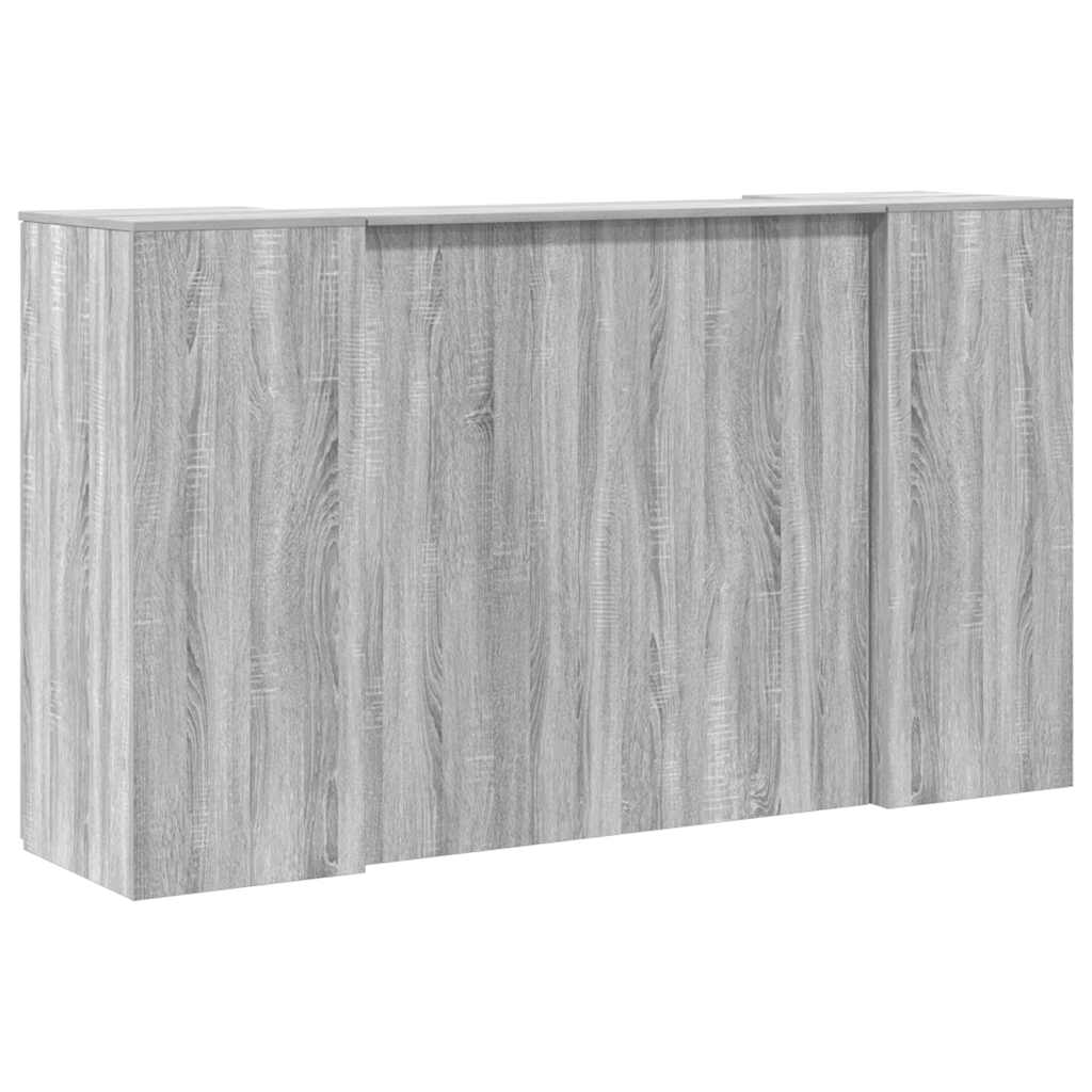 Banco Reception Grigio Sonoma 180x50x103,5 cm Legno Multistrato