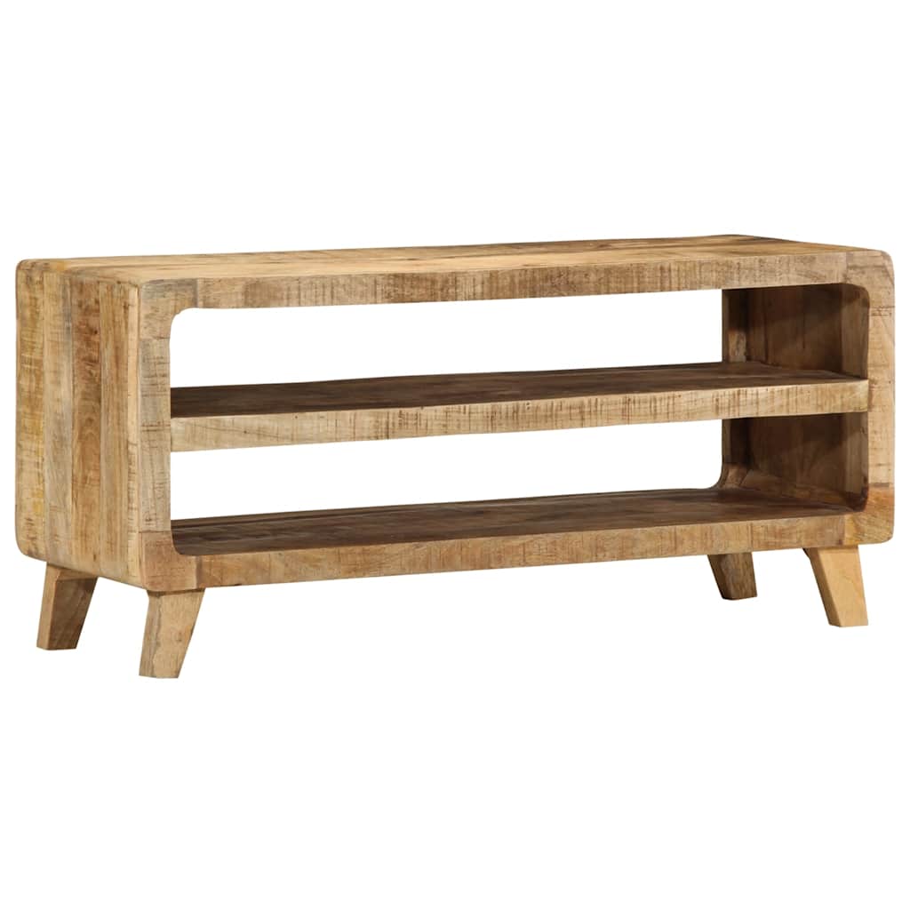 Mobile Porta TV 105x46x32 cm in Massello di Mango Grezzo | homemem39