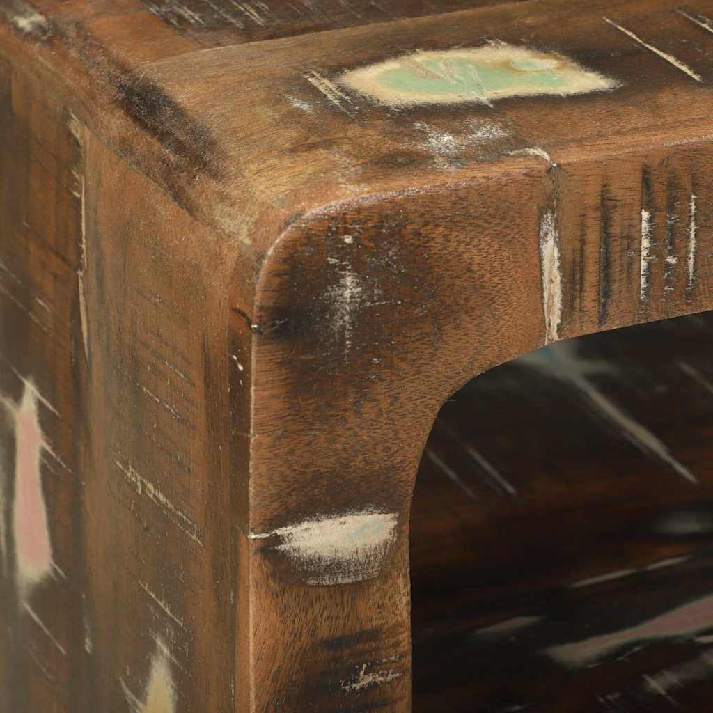 Unità TV 2 pcs Multicolore Legno Recuperato Massello