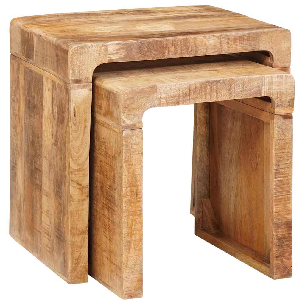 Tavoli da annidamento 2 pz Marrone 46 x 40 x 46 cm | homemem39