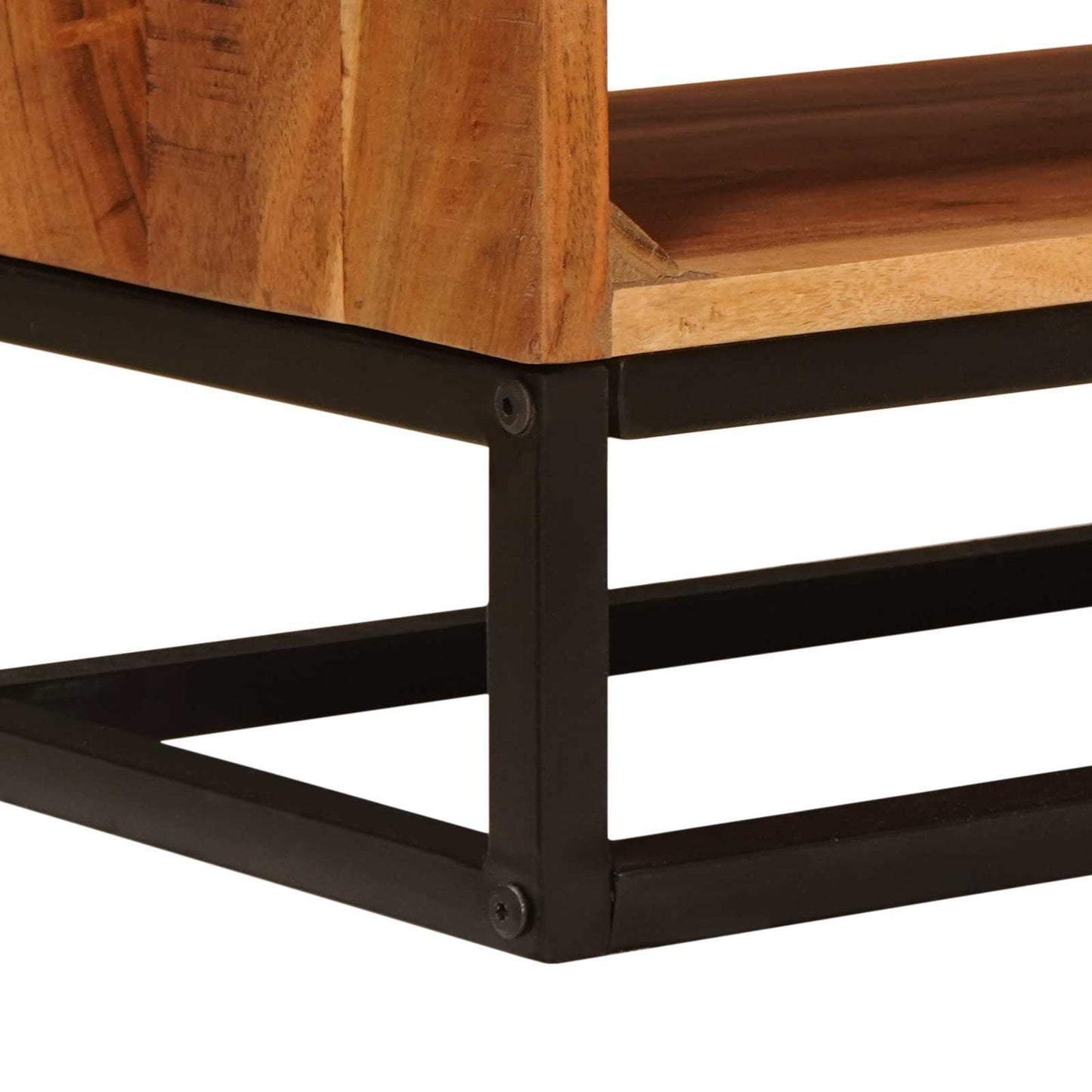 Mobile TV Naturale 110 x 30 x 44 cm Legno di Acacia Massello
