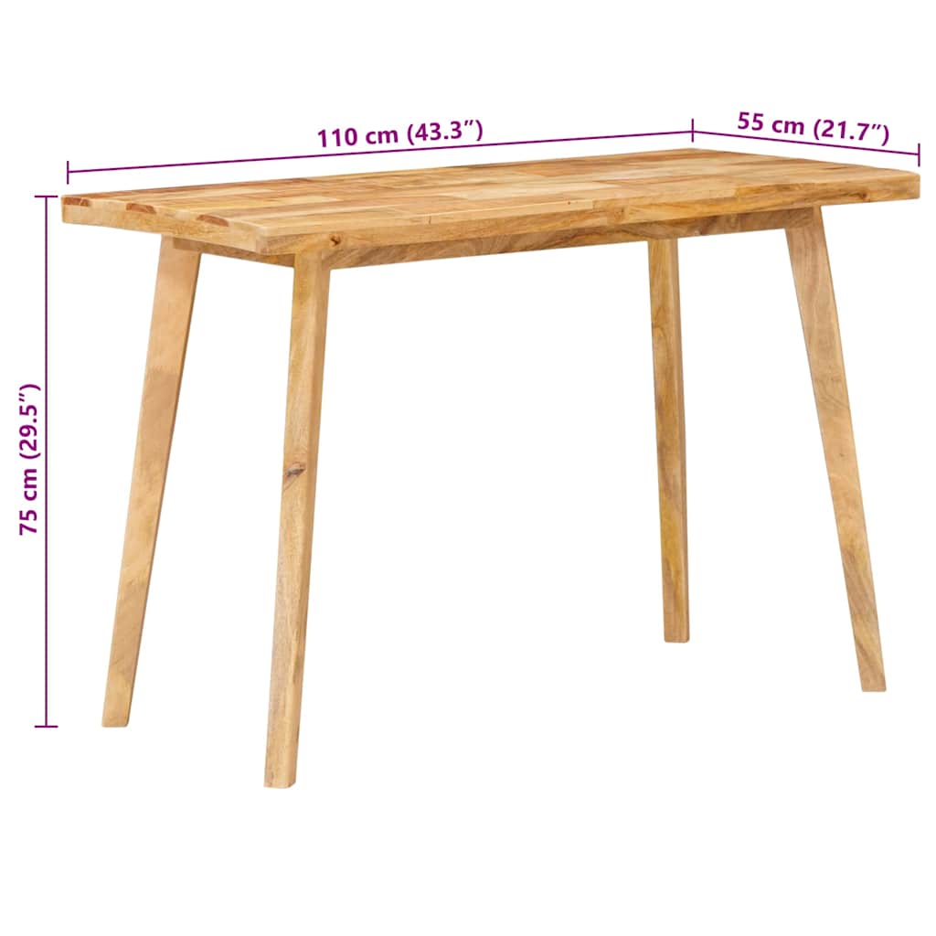 Tavolo da Pranzo Naturale 100 x 55 x 75 cm