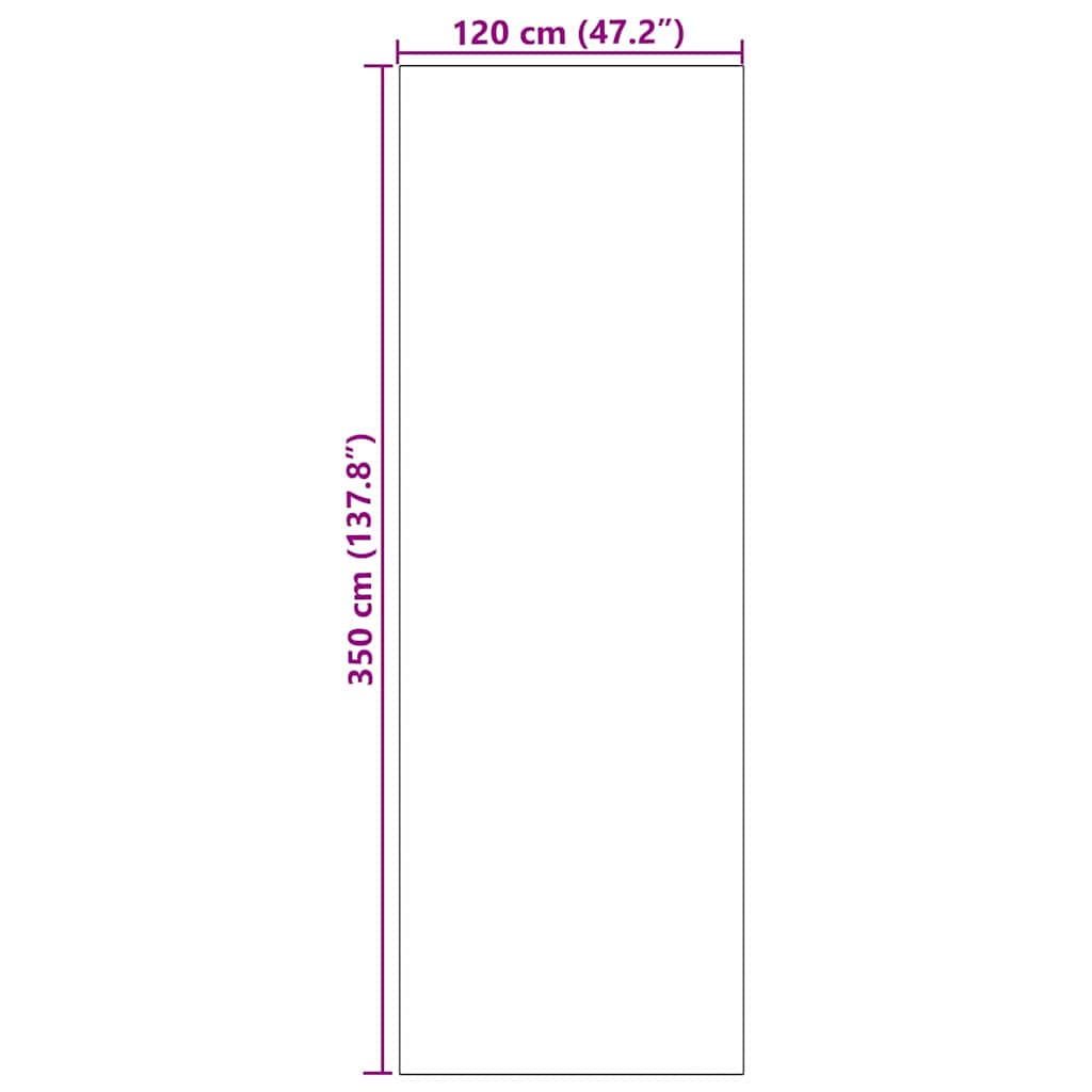 Tappetino Nero 120 x 350 cm 100% Poliammide | homemem39