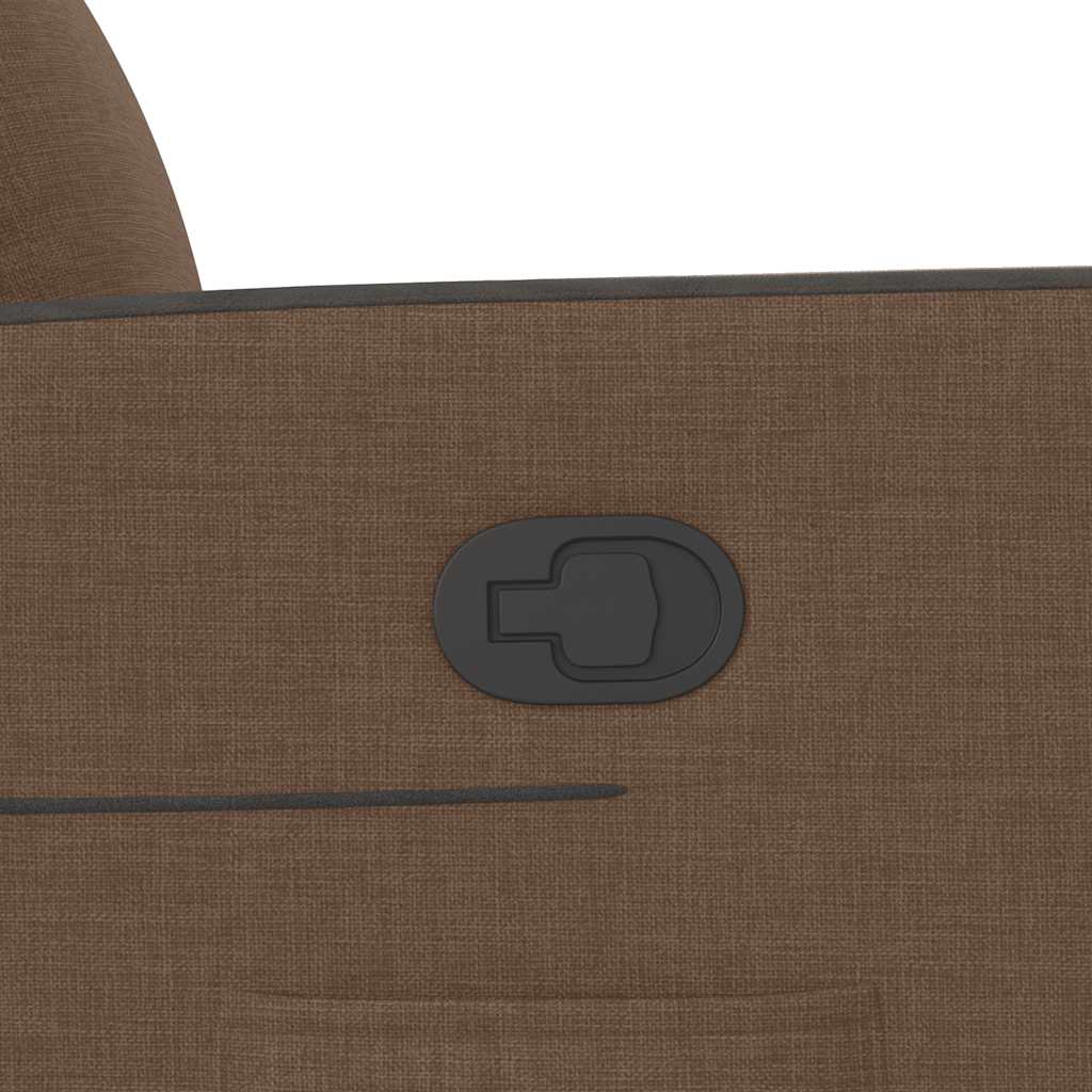 Poltrona Alzapersona Reclinabile Marrone in Tessuto - homemem39