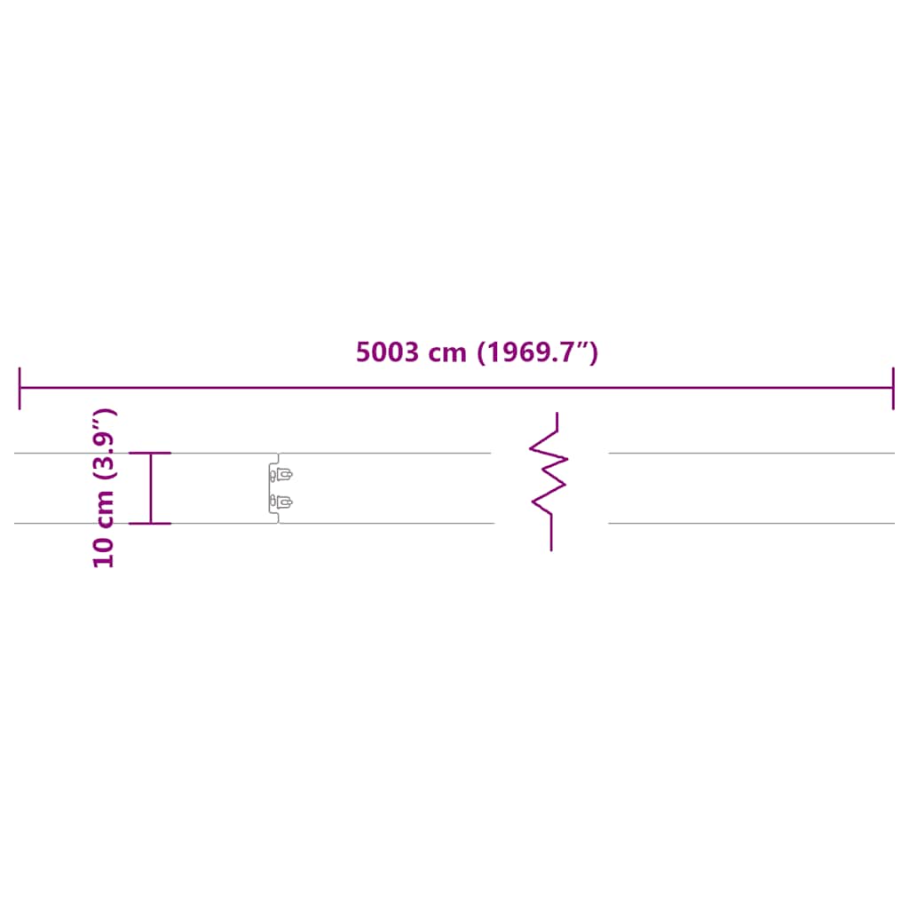 Bordure per Prato 50 pz Bianchi Acciaio Laminato a Freddo | homemem39