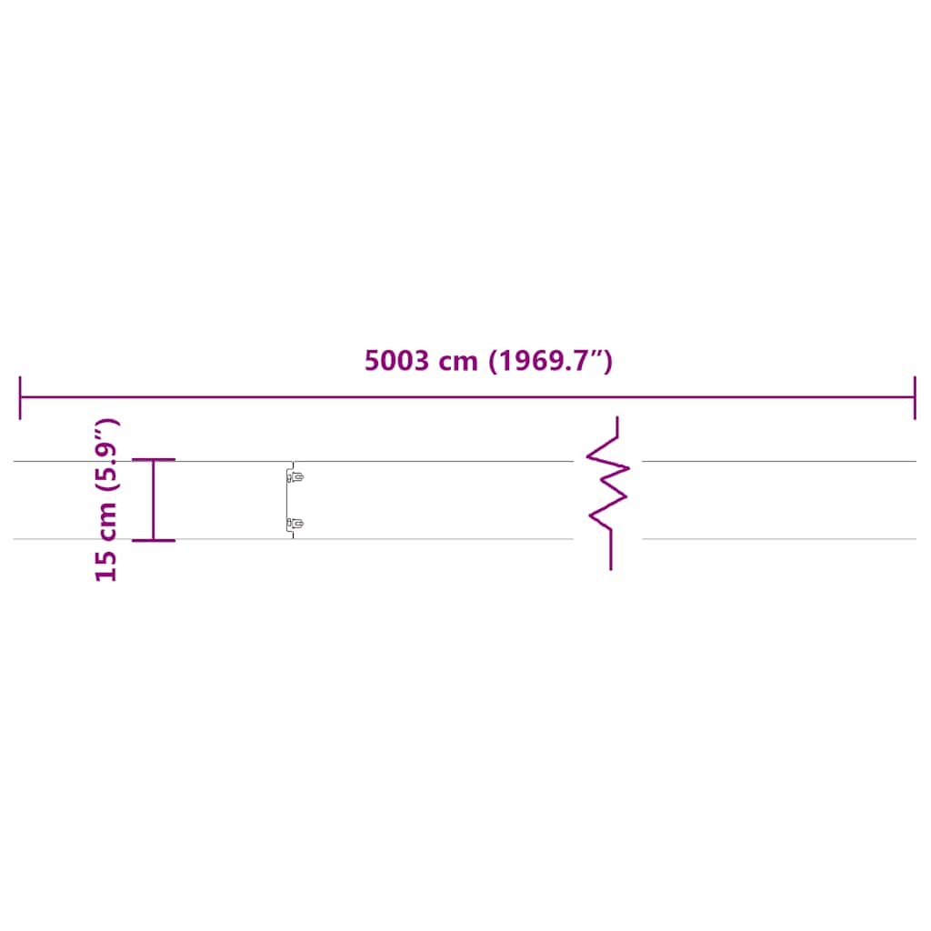 Bordure per Prato 50 pz Antracite Acciaio Laminato a Freddo | homemem39