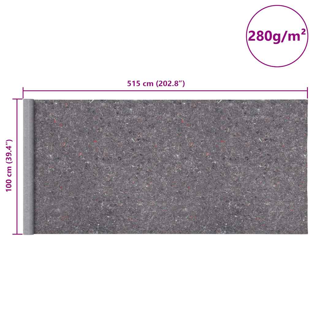 Pile Antiscivolo da Pittore 2 pz 5 m 280 g/m² Grigio | homemem39