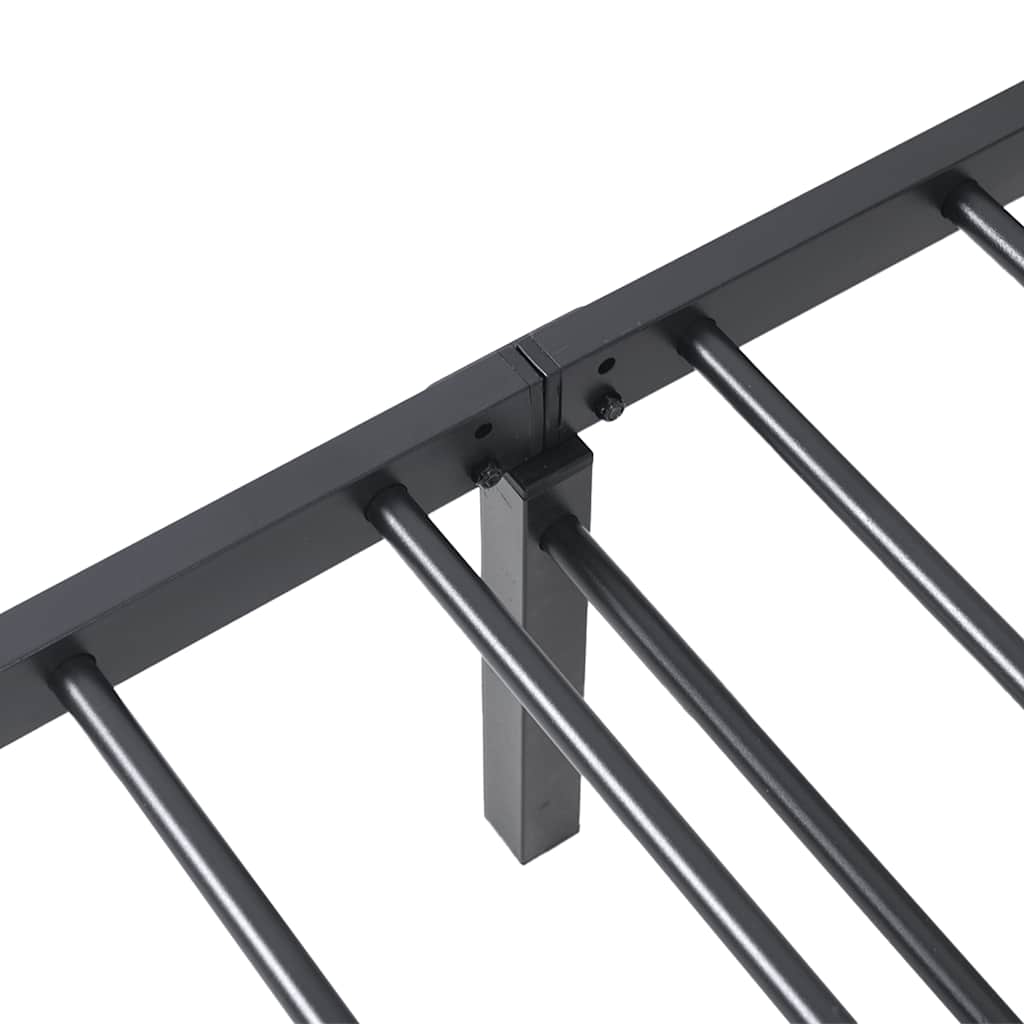 Giroletto senza Materasso Pieghevole Nero 90x190 cm in Acciaio | homemem39