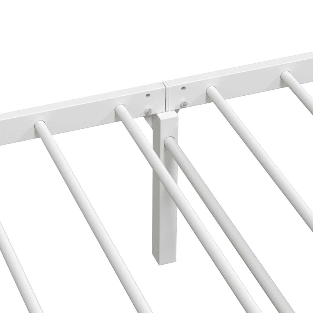 Giroletto senza Materasso Pieghevole Bianco 90x190 cm Acciaio | homemem39