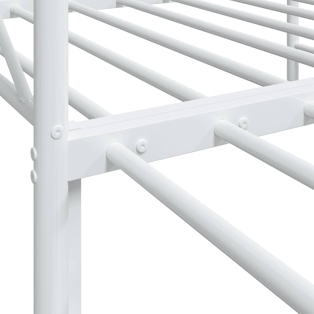 Divano Letto Estraibile senza Materasso Bianco 90x200cm Acciaio | homemem39