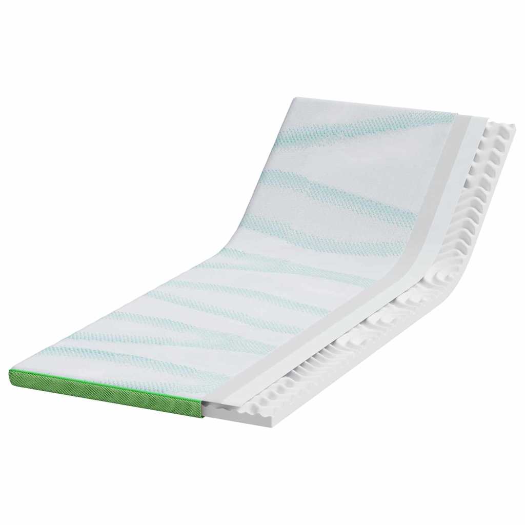 Topper per materasso Bianco e Verde 70 x 200 cm | homemem39