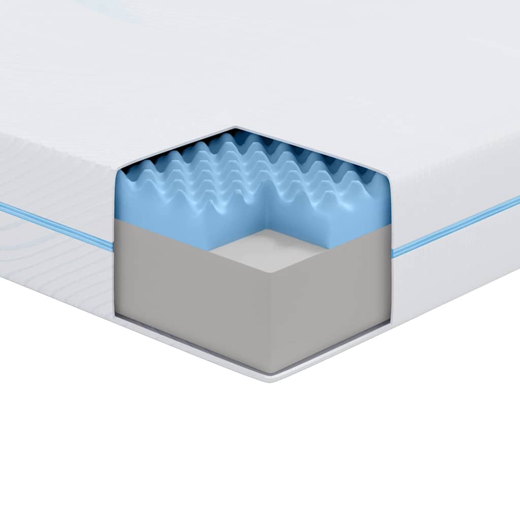 Materasso Bianco 90 x 200 cm Schiuma
