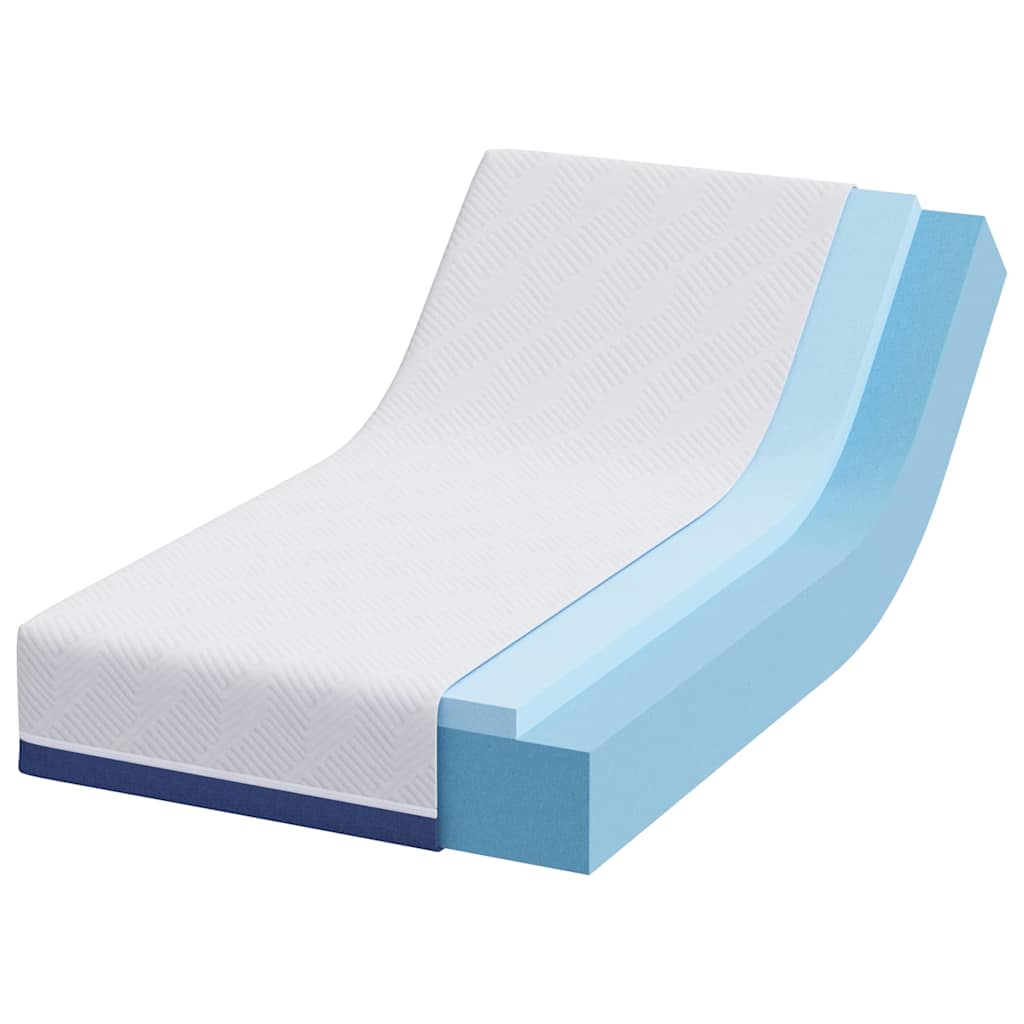 Materasso Bianco e Blu 80 x 160 cm Tessuto Jacquard | homemem39