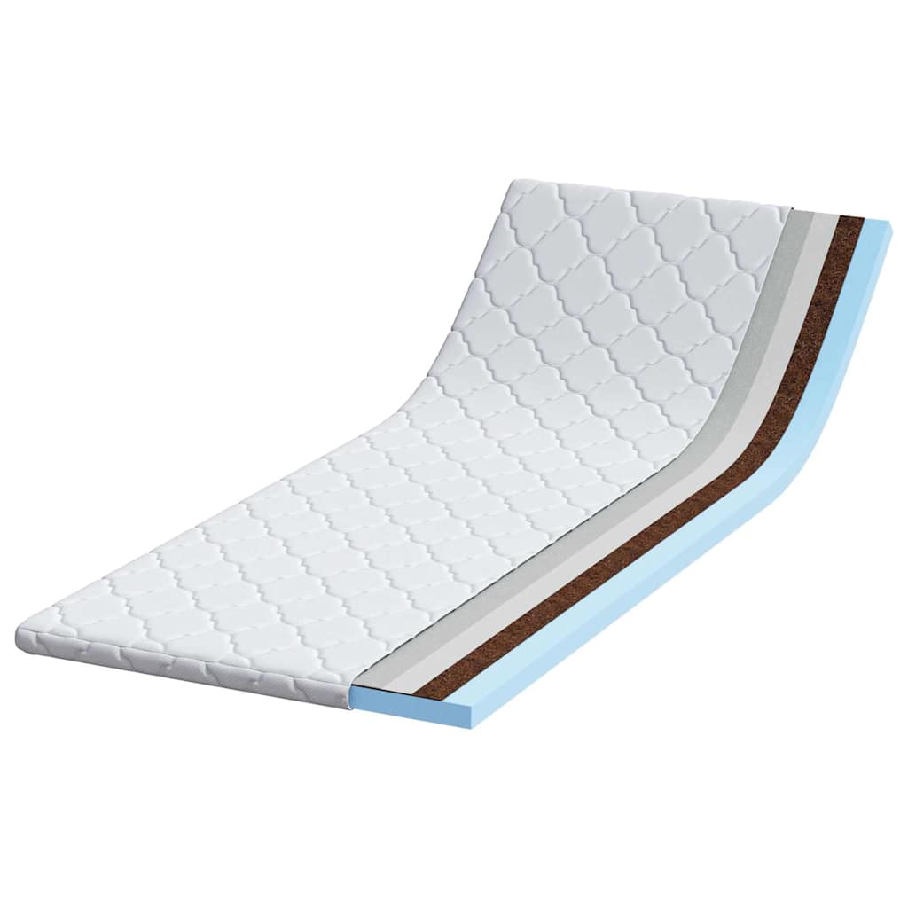 Topper al cocco Bianco 70 x 200 cm Tessuto Jacquard | homemem39