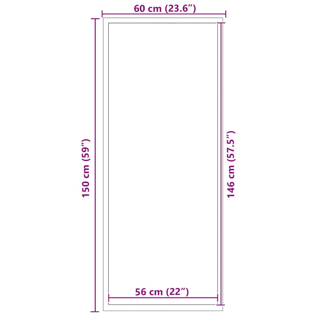 Zerbino Nero 60x150 cm | homemem39