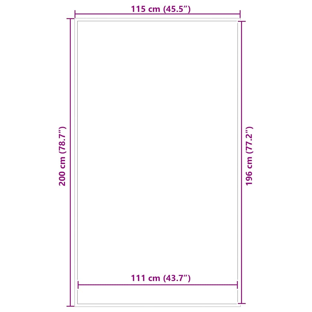 Zerbino Nero 115x200 cm | homemem39