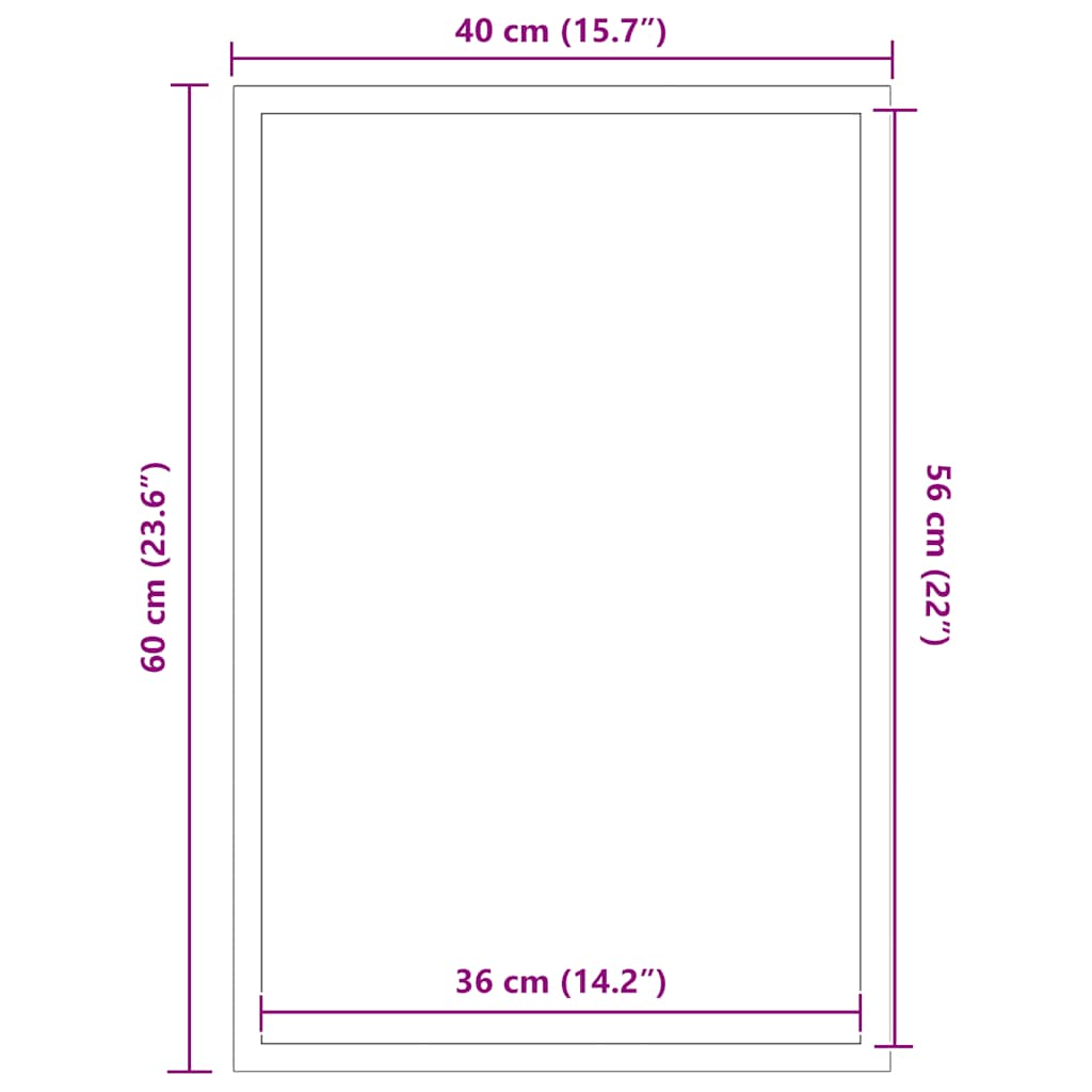 Zerbino Nero 40x60 cm | homemem39