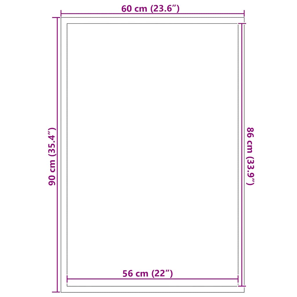 Zerbino Nero 60x90 cm | homemem39