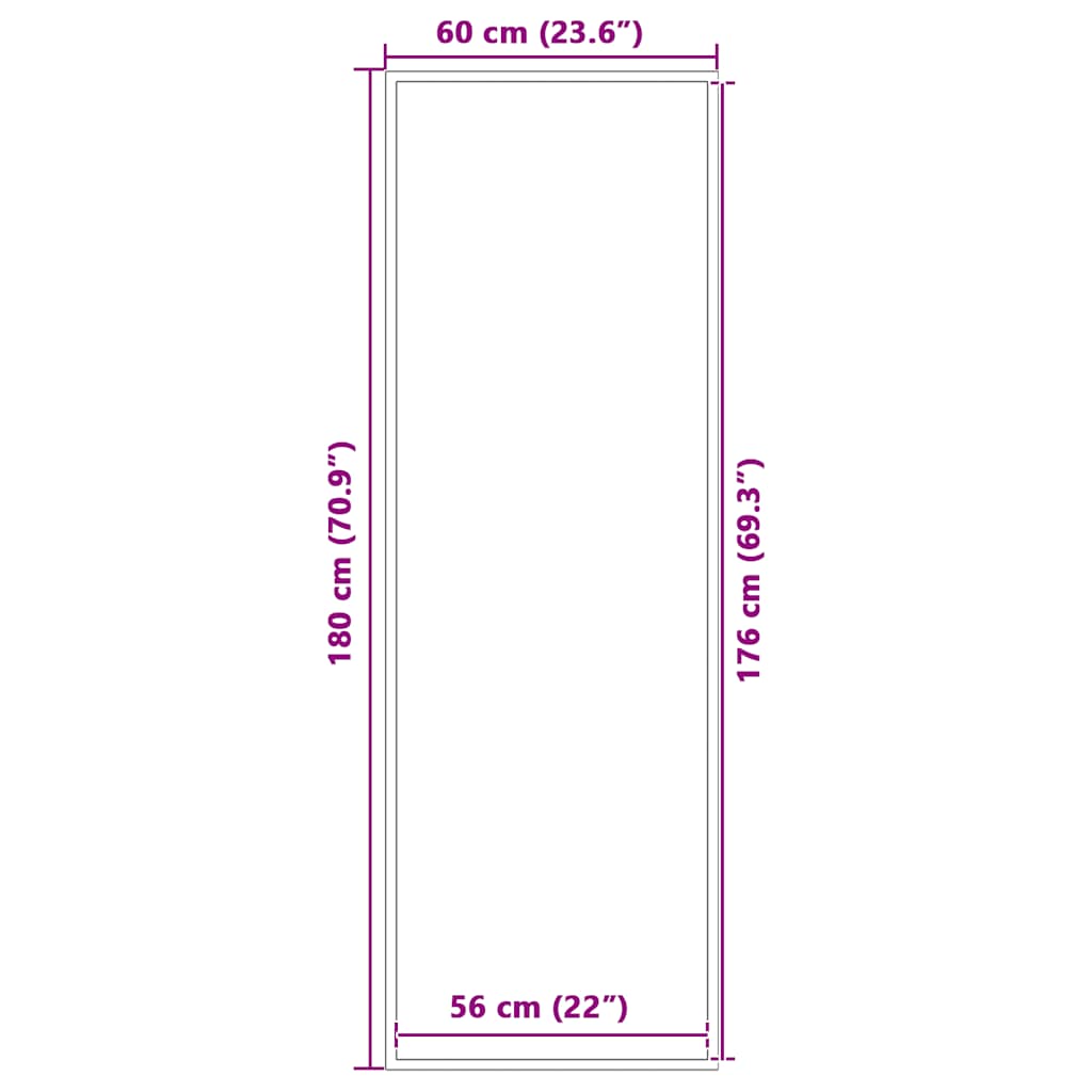Zerbino Nero 60x180 cm | homemem39