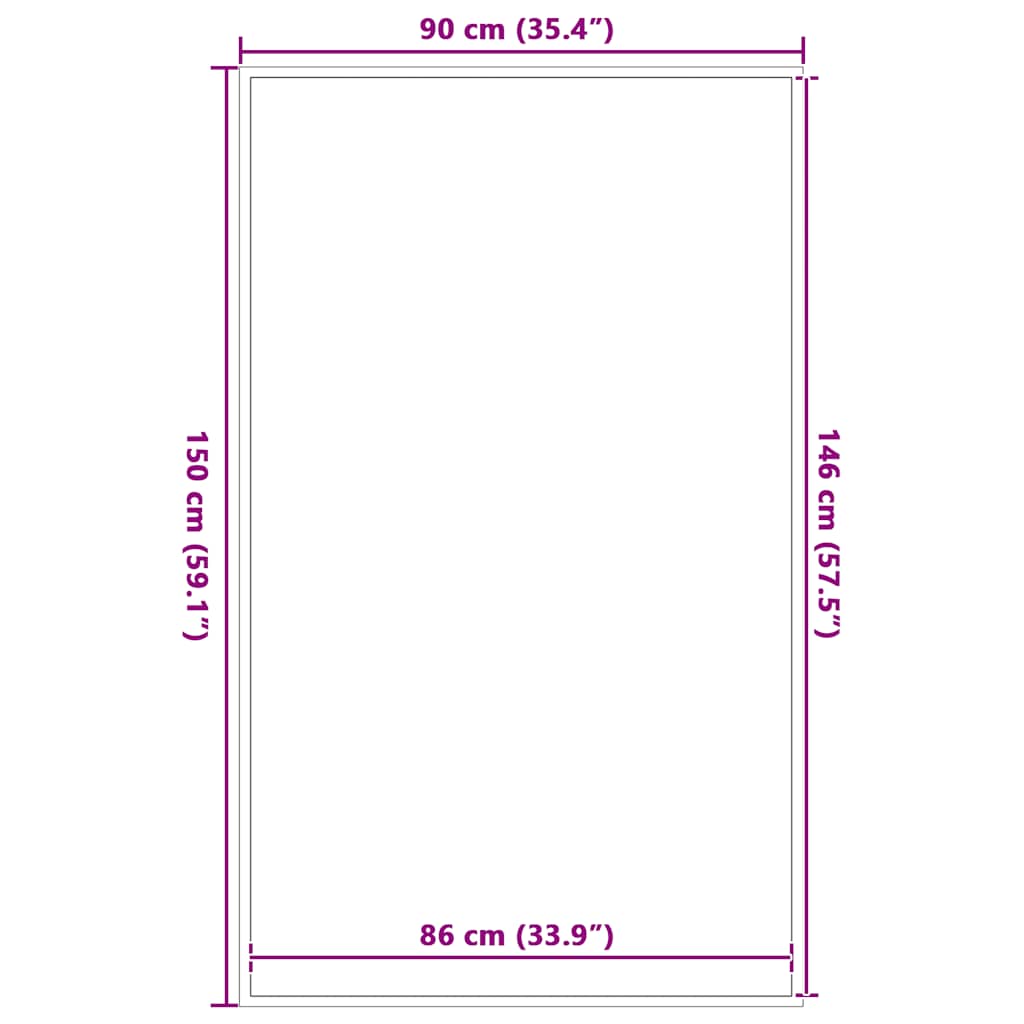 Zerbino Nero 90x150 cm | homemem39