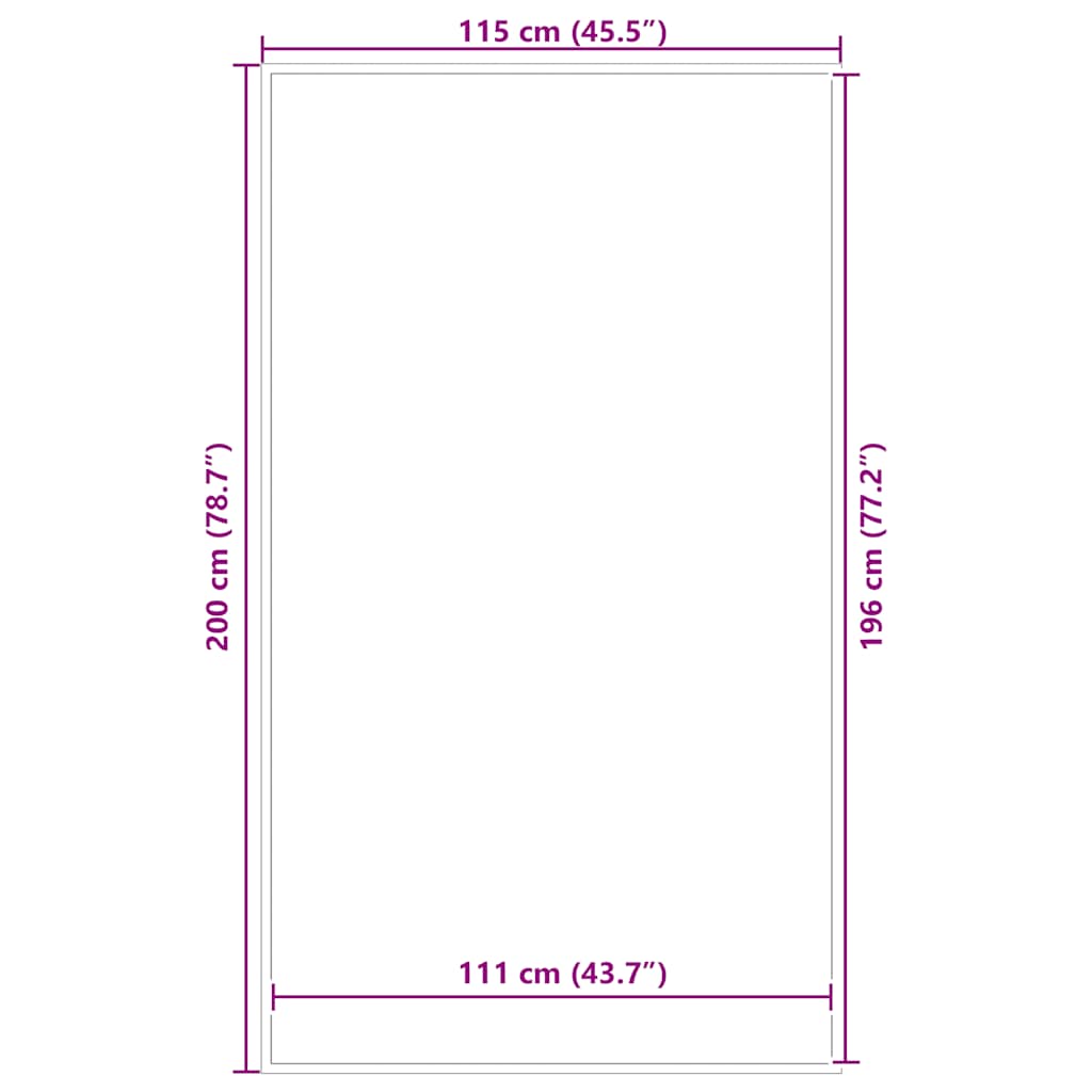 Zerbino Nero 115x200 cm | homemem39