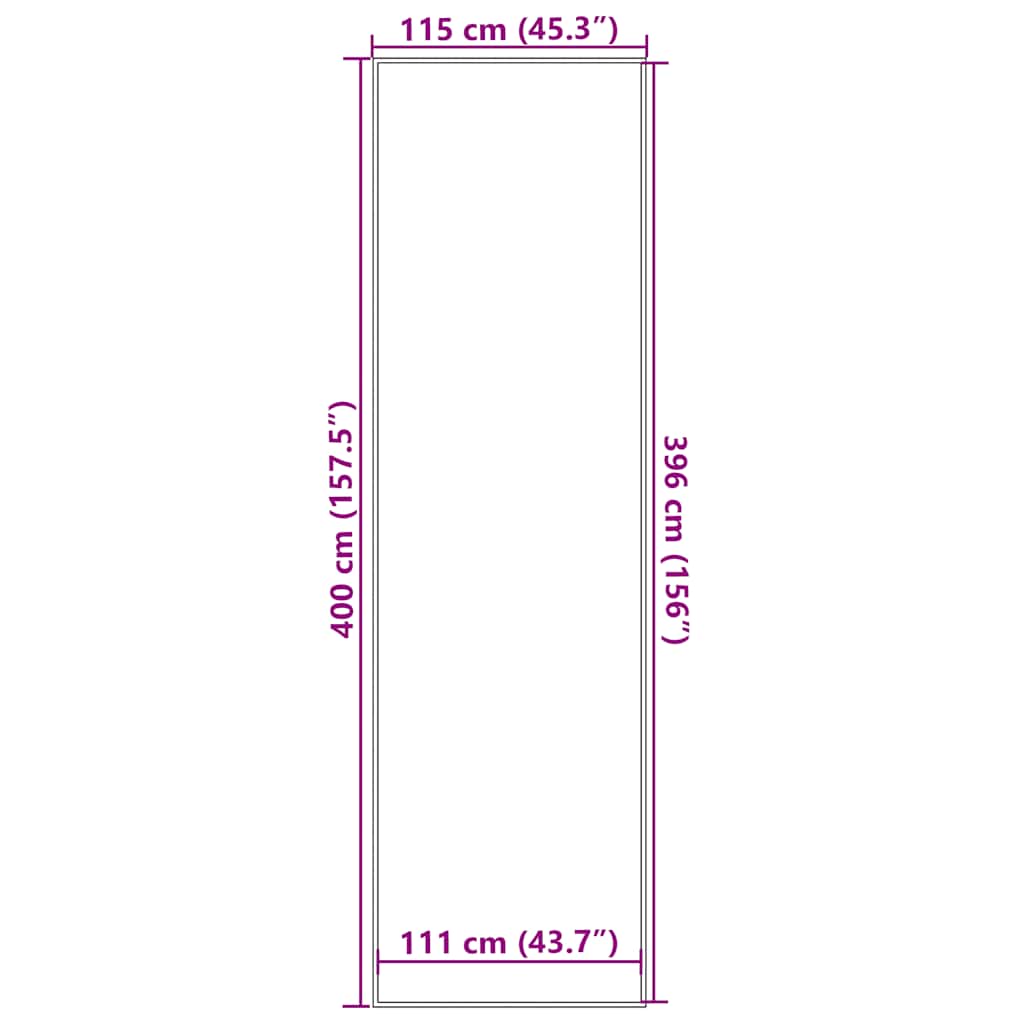 Zerbino Antracite 115x400 cm | homemem39