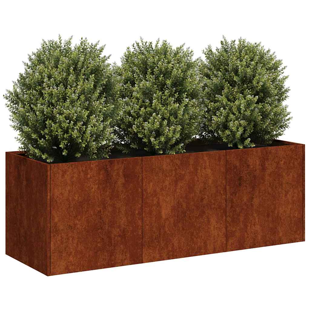 Fioriera Arrugginita in Acciaio Corten
