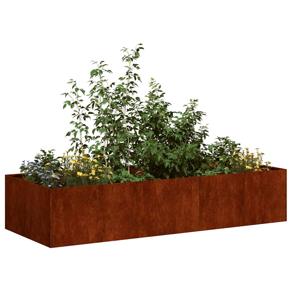 Fioriera Arrugginita in Acciaio Corten