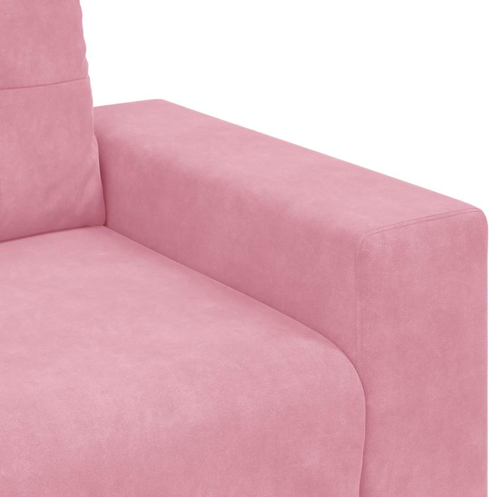 Set di divani 3 pcs Rosa 221 x 80 x 80 cm Velluto | homemem39