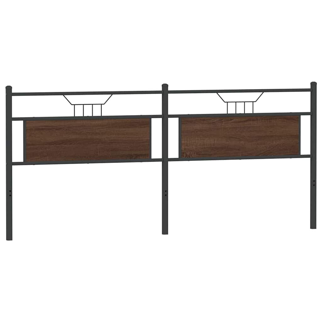 Giroletto senza Materasso Rovere Marrone 137x190 cm Truciolato