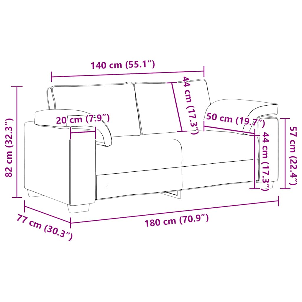 Divano Divanetto Giallo 180x77x82 cm in Velluto | homemem39