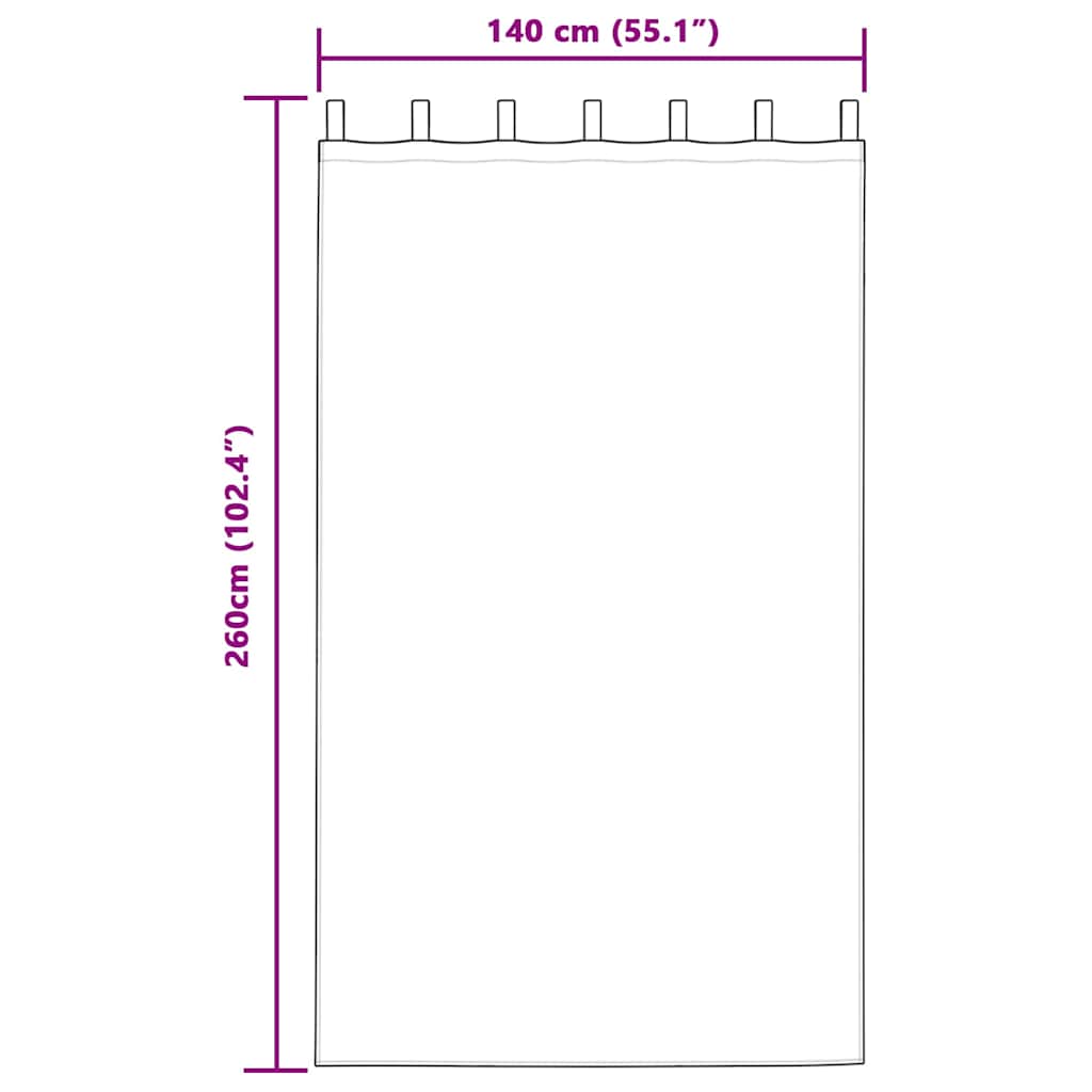 Tende oscuranti 2 pcs Rosa scuro 140 x 260 cm Velluto | homemem39