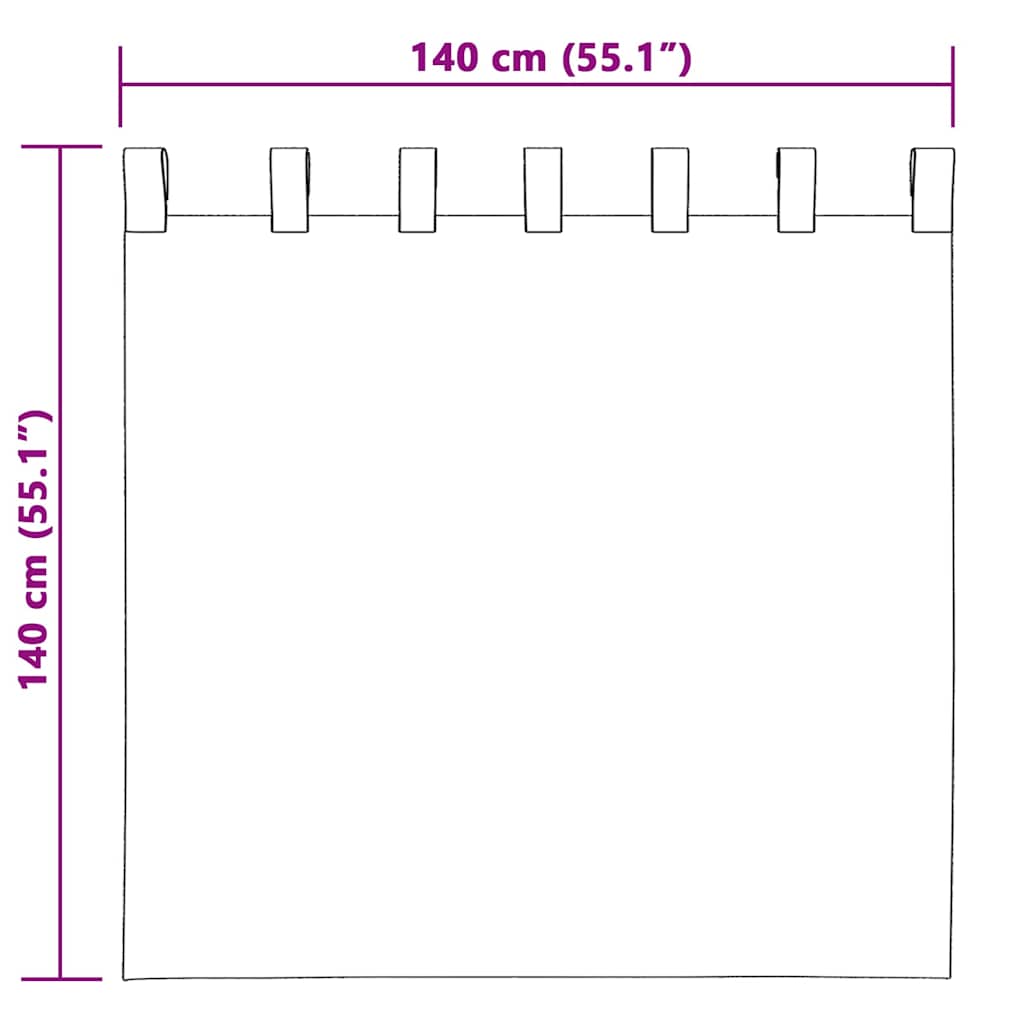 Tende oscuranti 2 pcs Giallo senape 140 x 140 cm Velluto | homemem39
