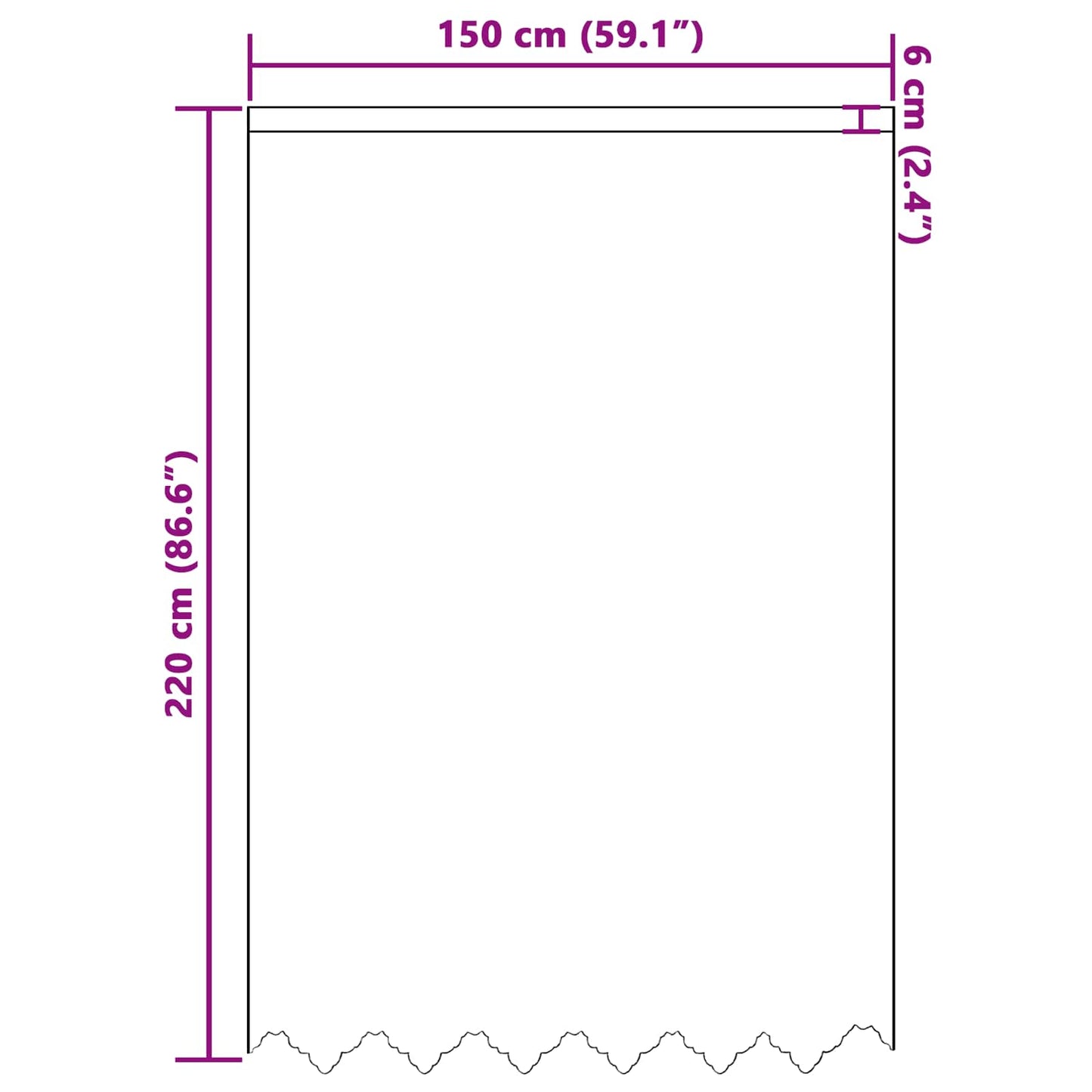 Tenda in Pizzo con tende Floreale Bianco 220x150cm Poliestere | homemem39