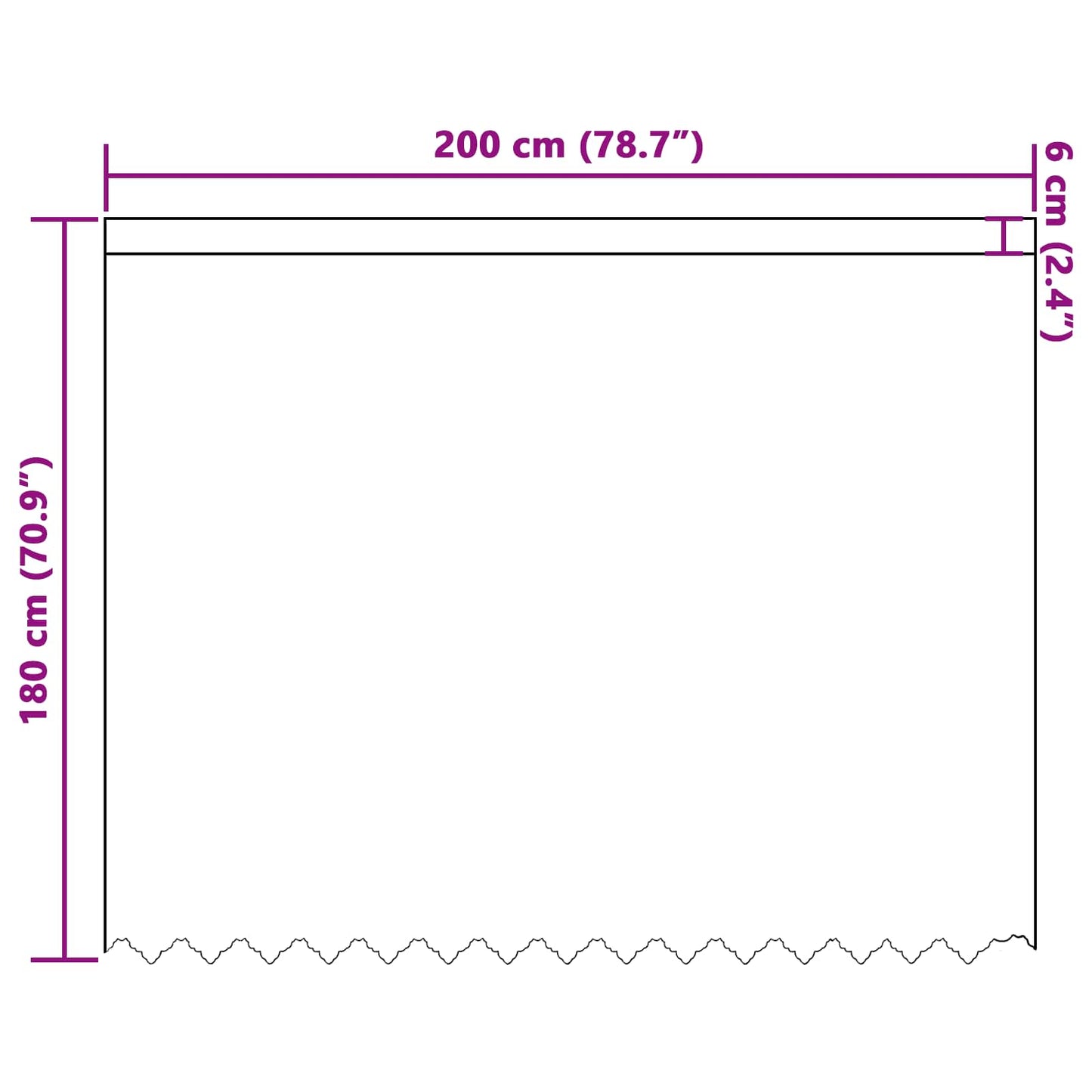 Tenda in Pizzo con tende Bianco 180 x 200 cm Poliestere | homemem39