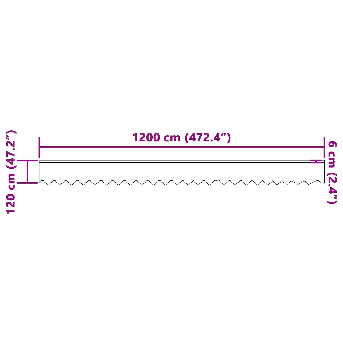Tenda in Pizzo con tende Bianco 120 x 1200 cm Poliestere | homemem39
