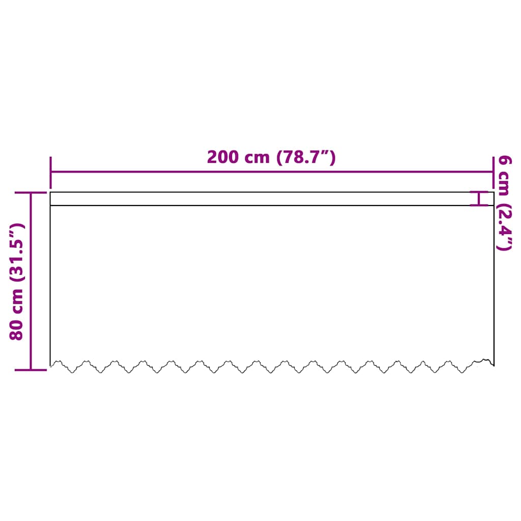 Tenda in Pizzo con tende Floreale Bianco 80 x 200 cm Poliestere