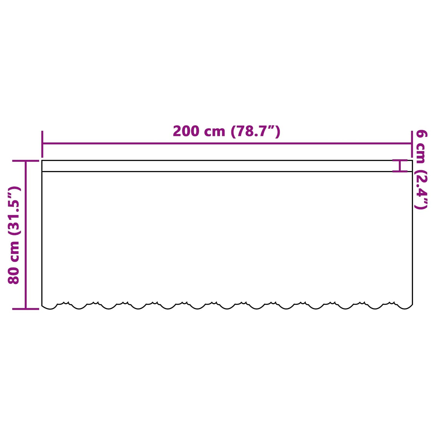 Tenda in Pizzo con tende Floreale Bianco 80 x 200 cm Poliestere