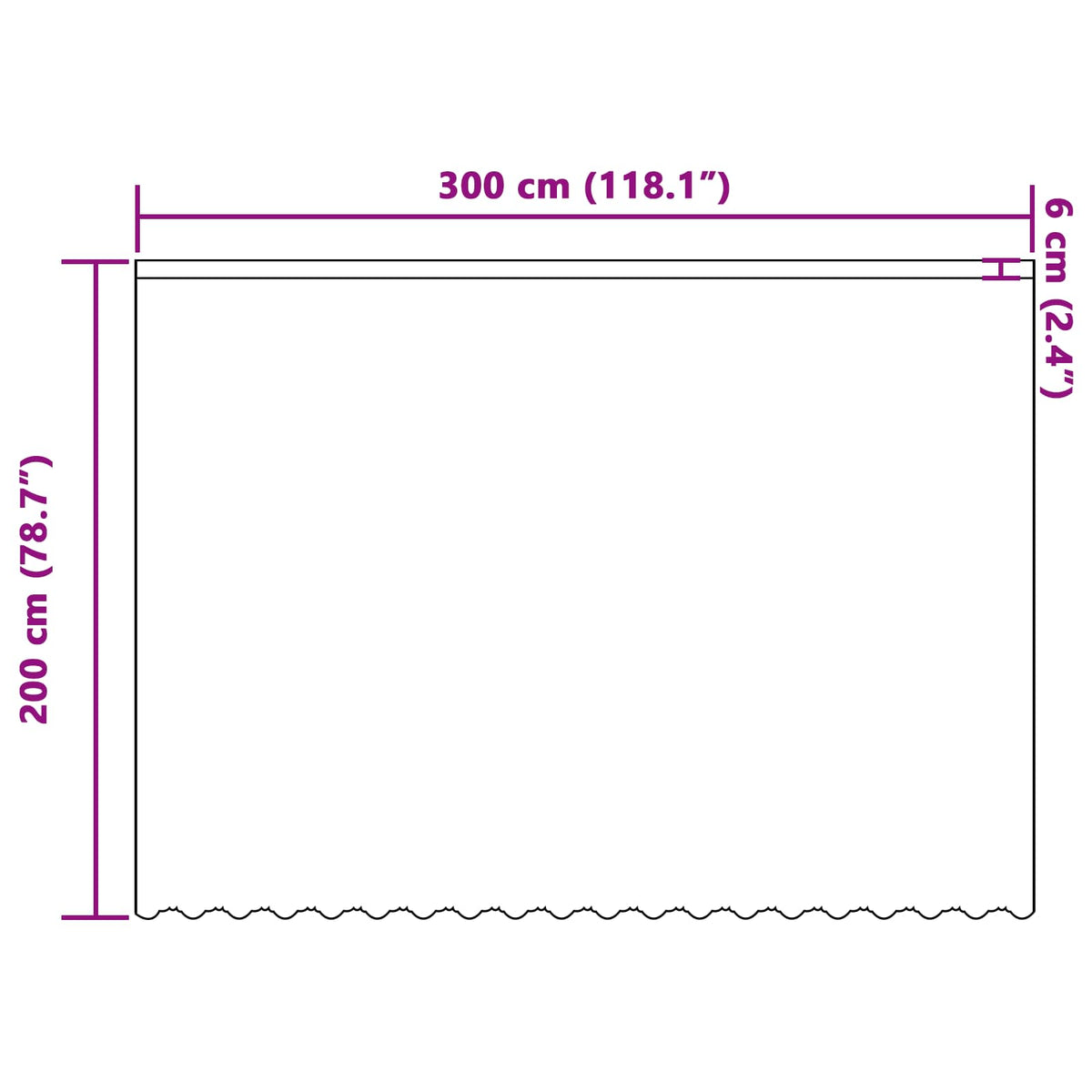 Tenda in Pizzo Bianco 200 x 300 cm Poliestere | homemem39