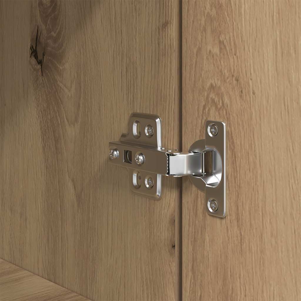 Comodino Rovere Artigianale 39x35x125 cm in Legno Multistrato