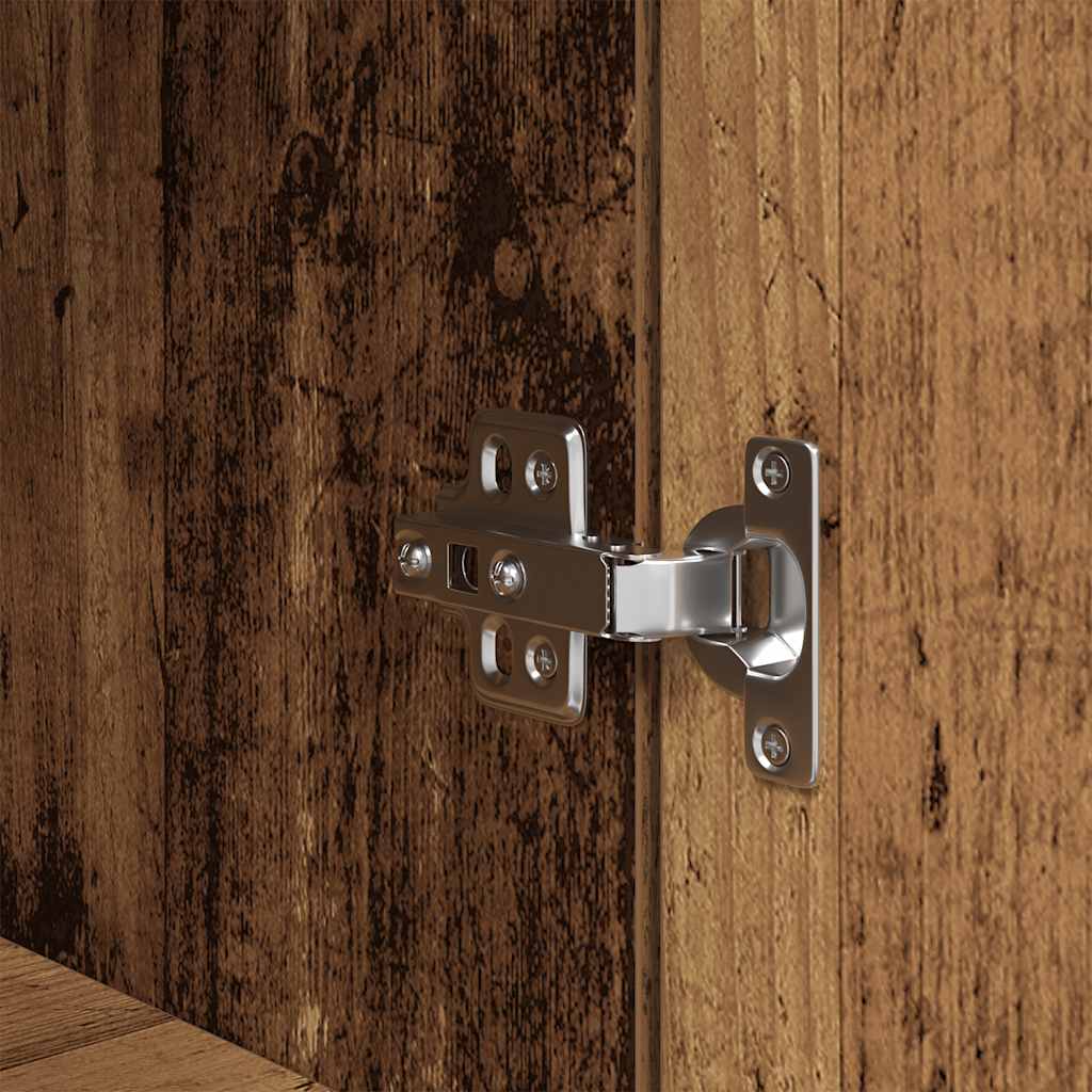 Comodino Legno Antico 39x35x65 cm in Legno Multistrato - homemem39