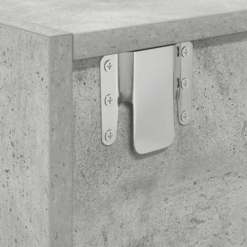 Mobile per TV Grigio Cemento 80x31x25,5 cm Legno Multistrato - homemem39