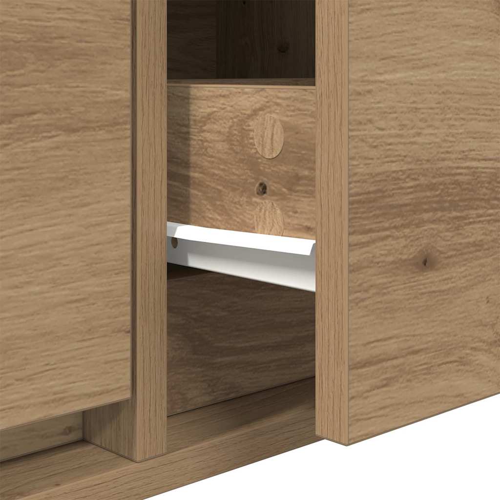 Mobile TV con cassetto rovere artigianale 100 x 31 x 25,5 cm