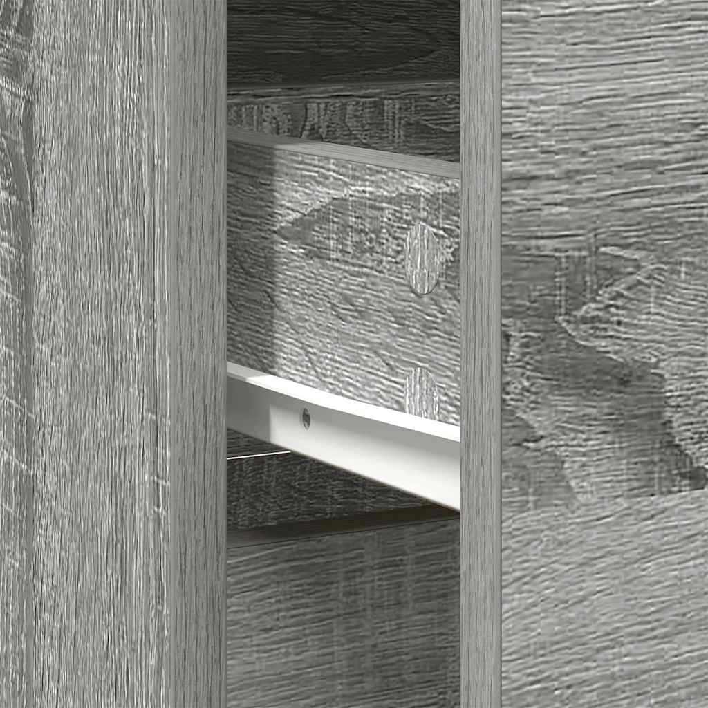 Credenza con Cassetto Grigio Sonoma 80x34x76 cm in Truciolato - homemem39