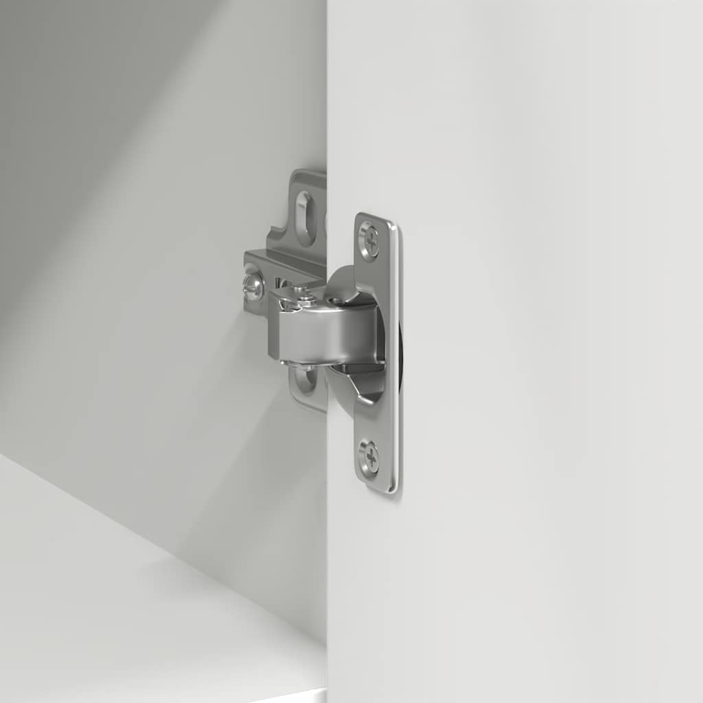 Credenza con Cassetto Bianco 101x35x76 cm in Legno Multistrato - homemem39