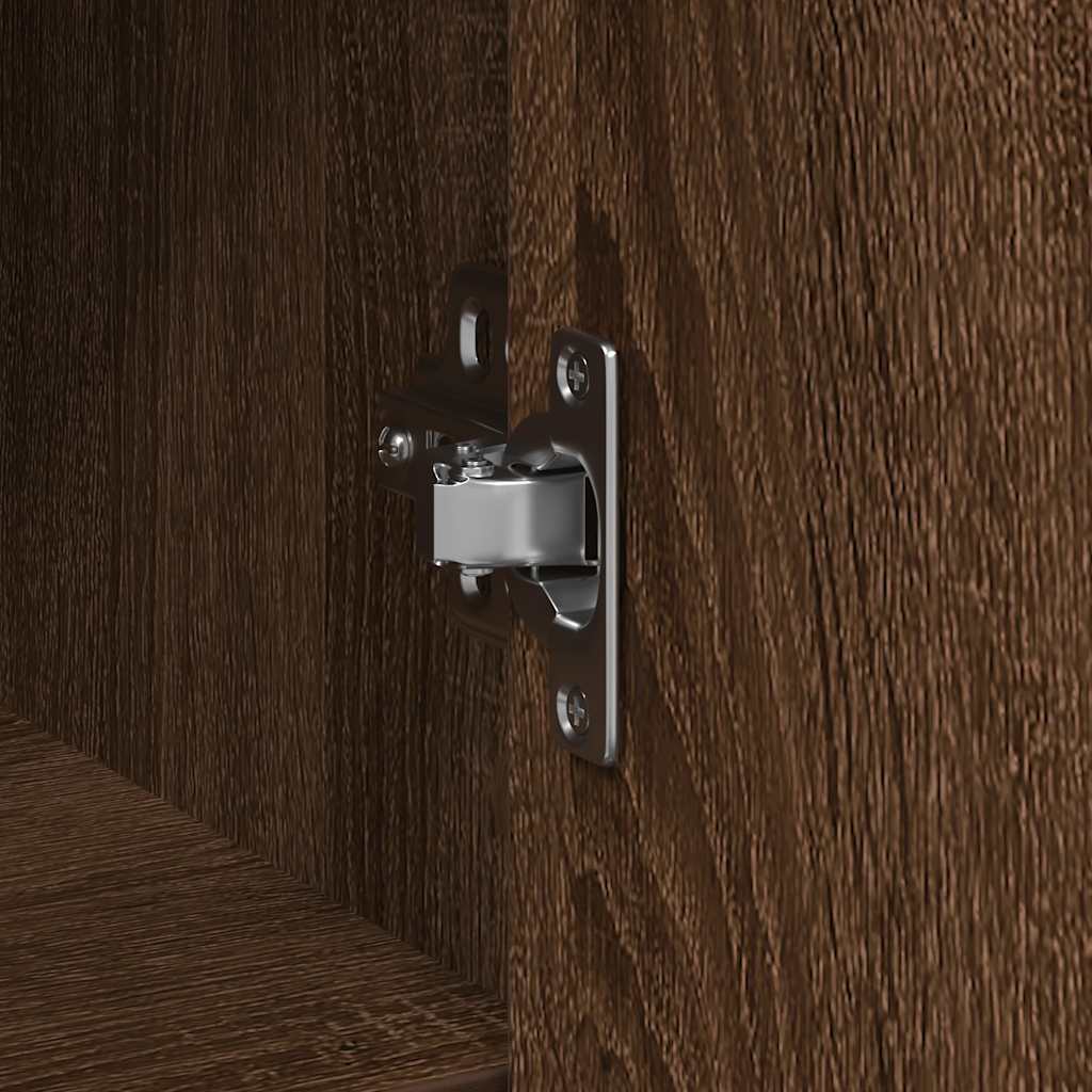 Credenza con Cassetto Rovere Marrone 101x35x76 cm in Truciolato - homemem39